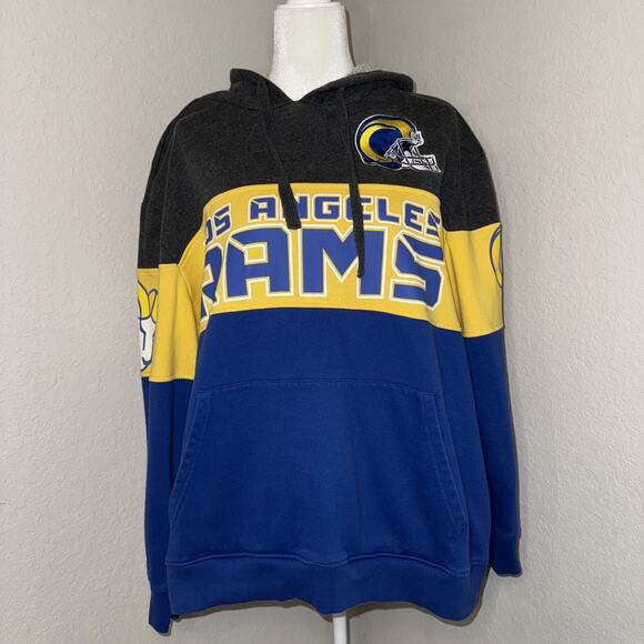 Starter Los Angeles Rams Hoodie Men's 3XL Multi Cotton Long Sleeve Drawstring - Picture 1 of 10